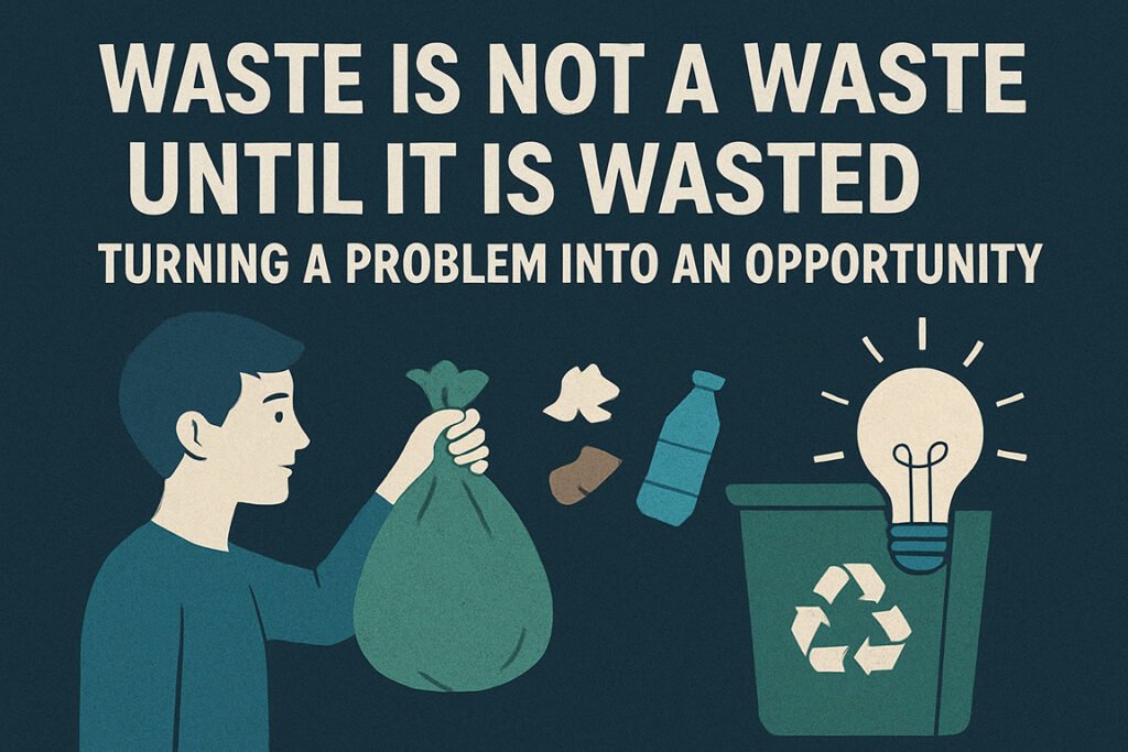 Waste is not a waste until it is wasted-Turning a problem into an opportunity