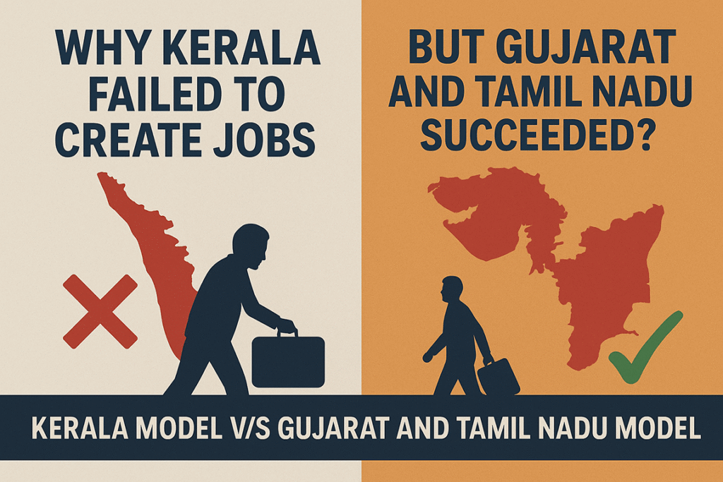 Why Kerala failed to create jobs? Kerala Model v/s Gujarat and Tamil Nadu Model
